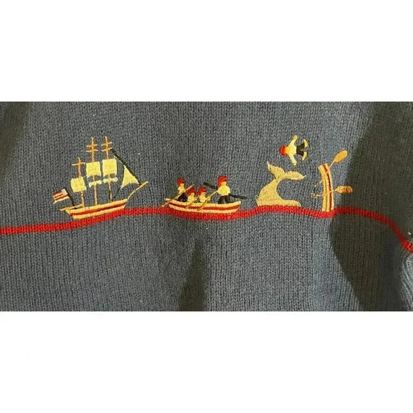 Vintage point of view shetland wool sweater, size 40 - Picture 2 of 4